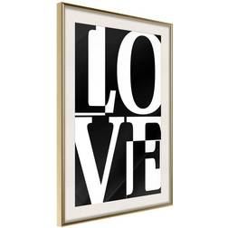 Arkiio Affisch Black and White Love [Poster] 40x60 Poster